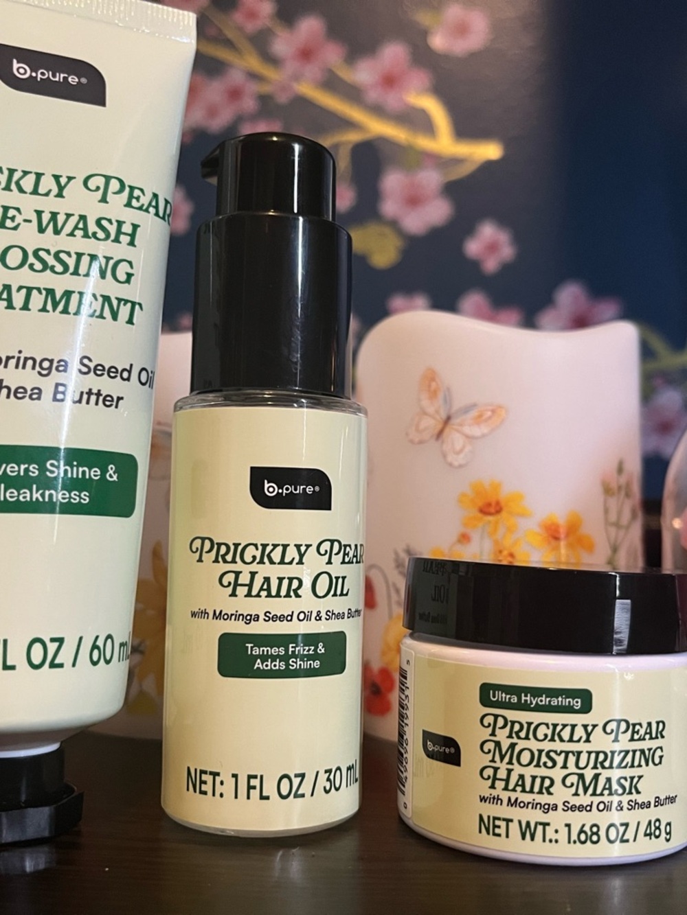 b.pure Prickly Pear Hair Oil - Light Cream